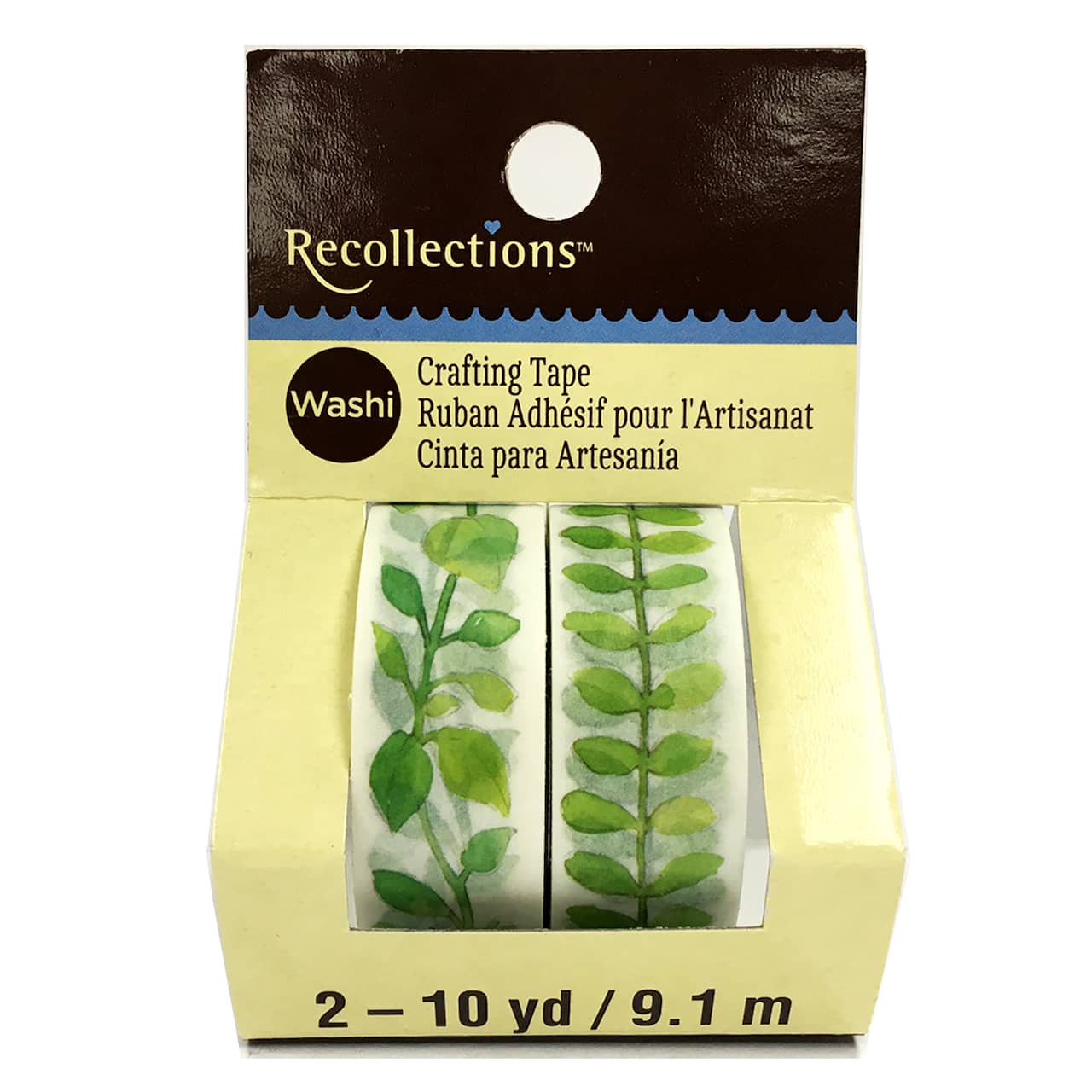 Green Leaf &#x26; Vine Print Crafting Washi Tape Set by Recollections&#x2122;